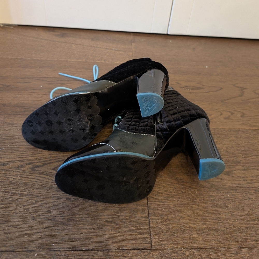Attic Carmen Fluvog Velvet Booties - Picture 4 of 9